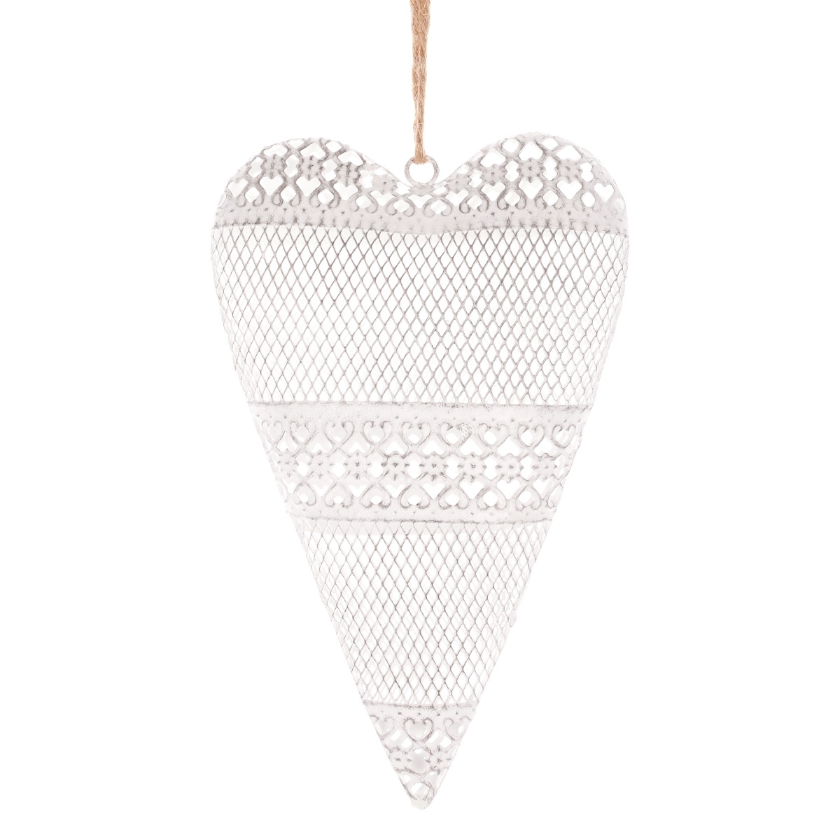 Kovové závesné srdce 15 x 24 x 4 cm Kovové závesné srdce 15 x 24 x 4 cm