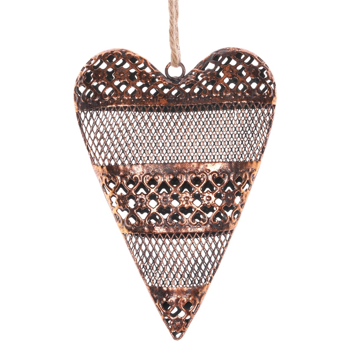 Kovové závesné srdce 15 x 24 x 4 cm Kovové závesné srdce 15 x 24 x 4 cm