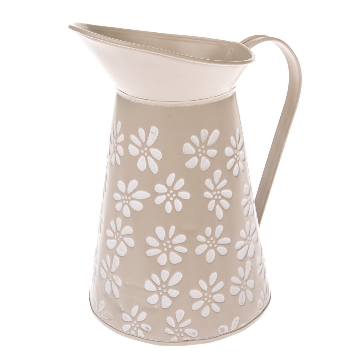 Kovový džbán na kvetiny