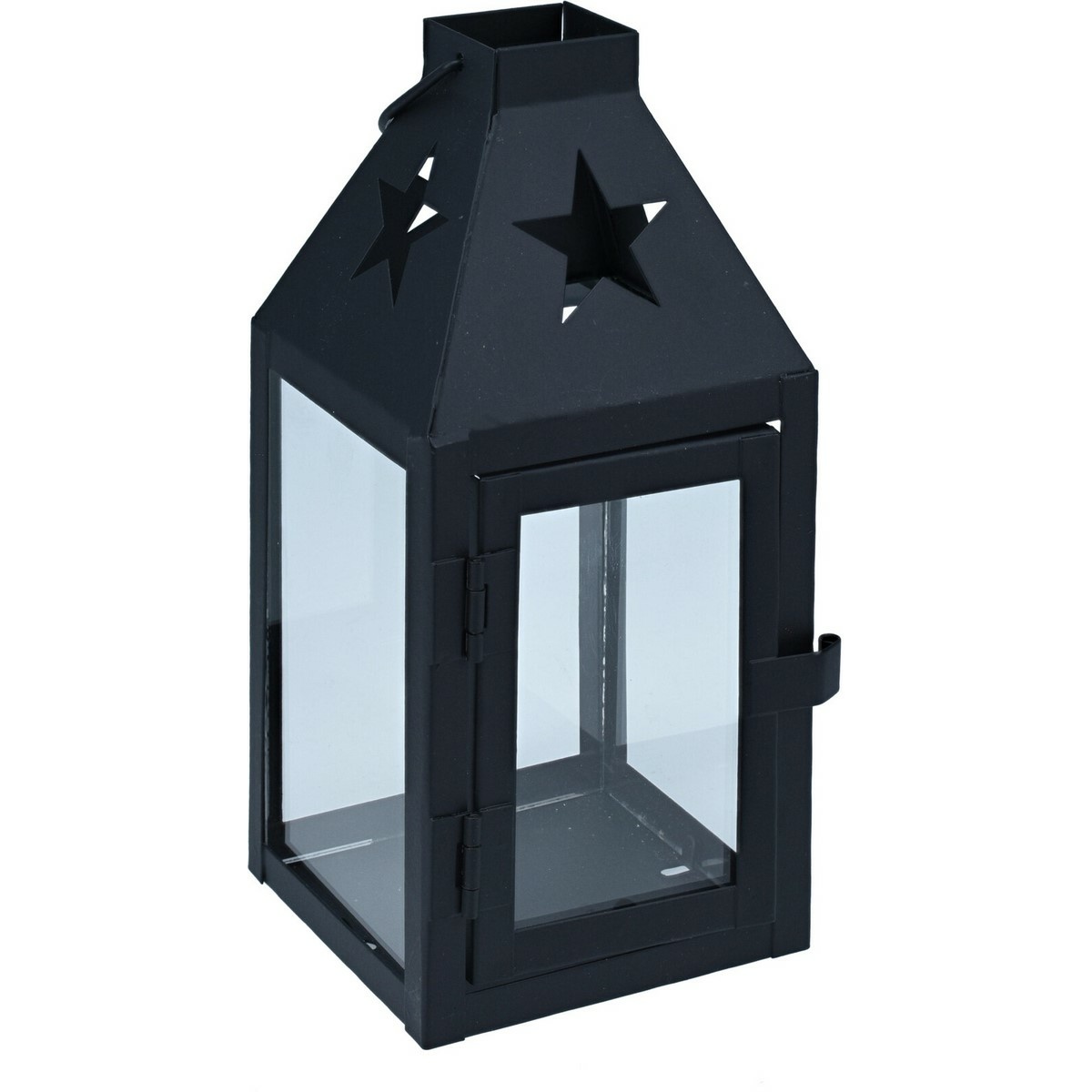 Kovový lampáš Hey star čierna Kovový lampáš Hey star čierna