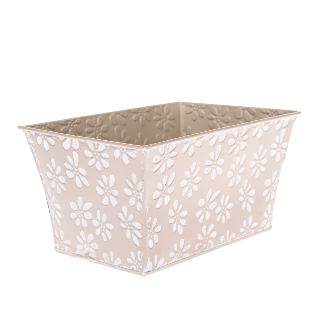 Kovový obal na kvetináč Farisa béžová Kovový obal na kvetináč Farisa béžová