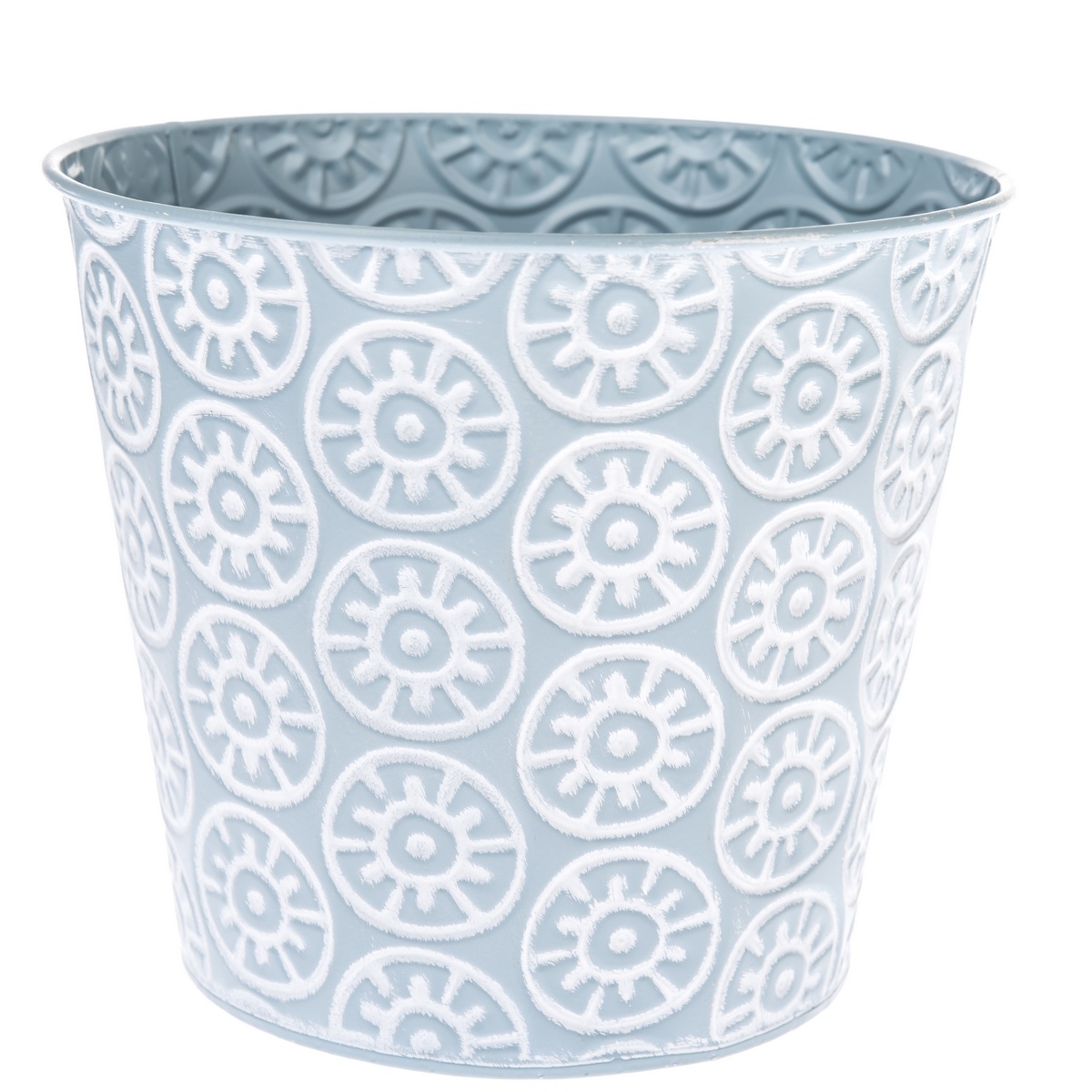 Kovový obal na kvetináč Farisa modrá