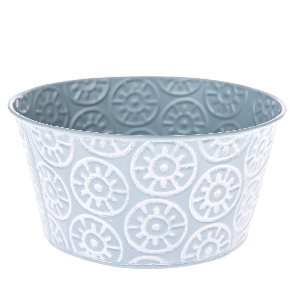 Kovový obal na kvetináč Farisa modrá