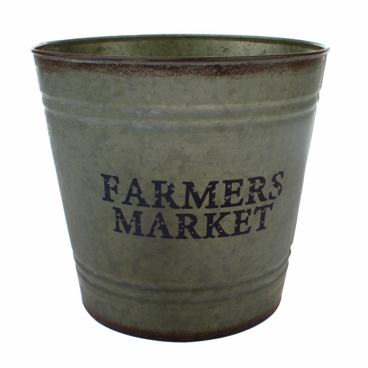 Kovový obal na kvetináč Farmers market