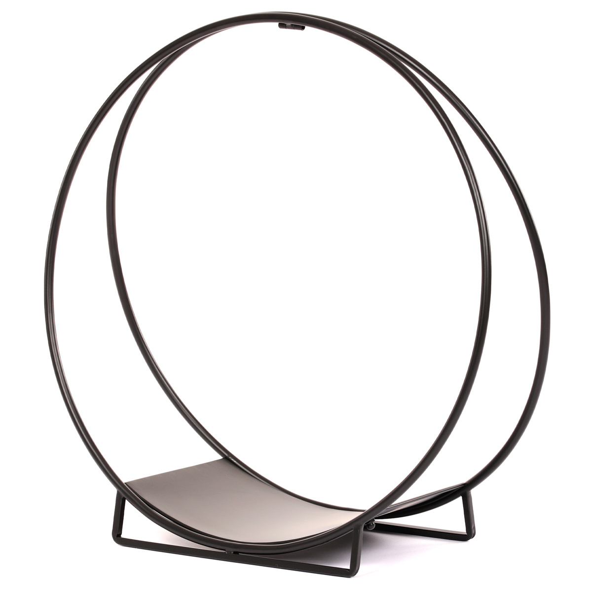 Kovový stojan na drevo kruhový