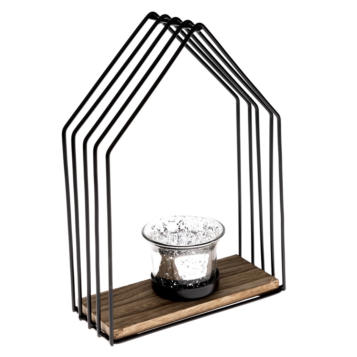 Kovový svietnik Celestial house čierna Kovový svietnik Celestial house čierna