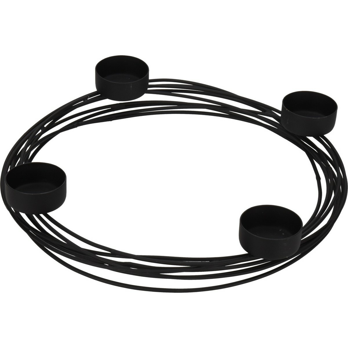 Kovový svietnik na čajové sviečky Klement černá Kovový svietnik na čajové sviečky Klement černá