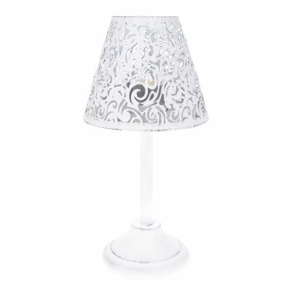 Kovový svietnik s tienidlom Bella