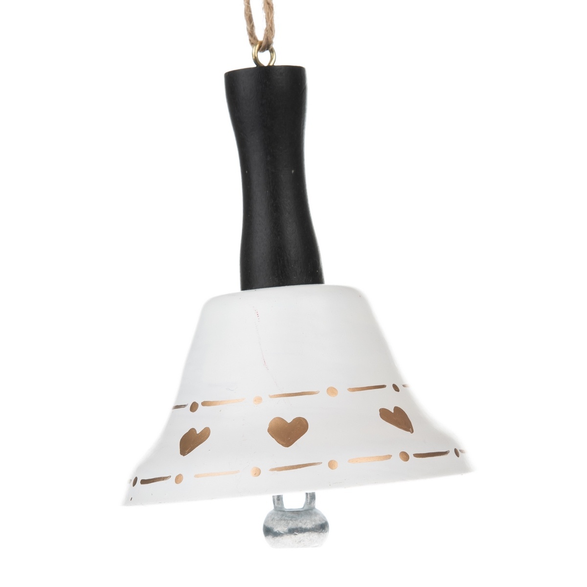 Kovový závěsný zvonček Gold heart Kovový závěsný zvonček Gold heart