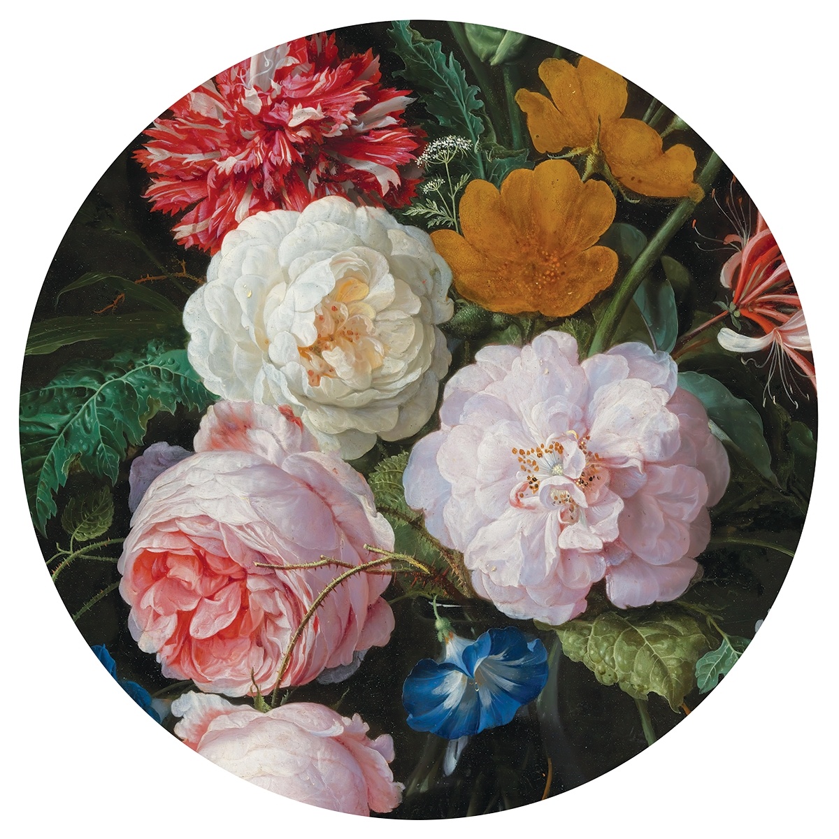 Kruhová fototapeta Old Painting 125 x 125 cm Kruhová fototapeta Old Painting 125 x 125 cm