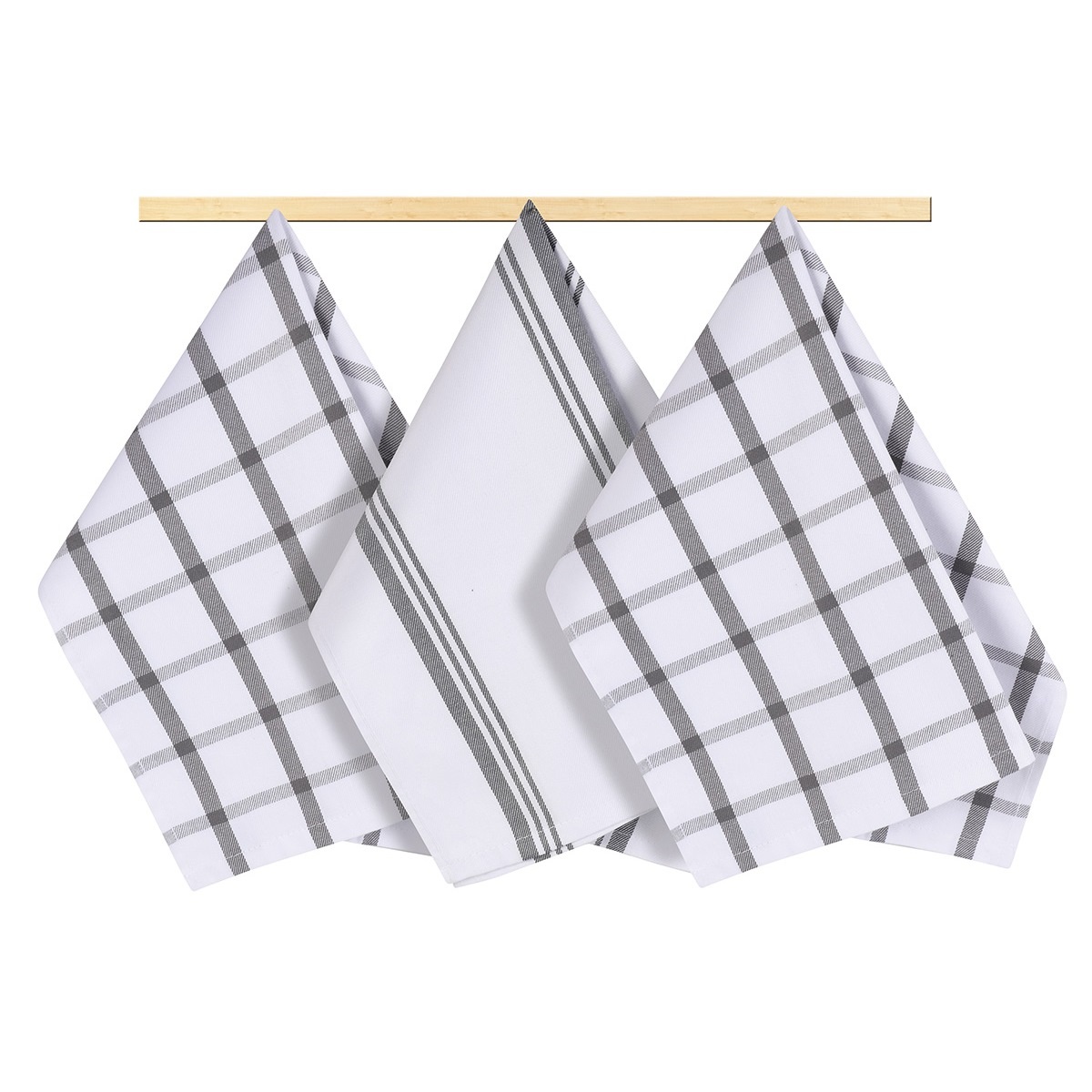 Bellatex Kuchynská utierka káro sivá Bellatex Kuchynská utierka káro sivá