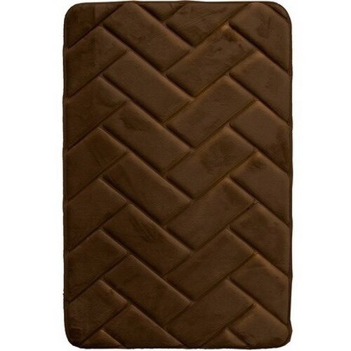 VOPI Kúpeľňová predložka s pamäťovou penou Parketa hnedá VOPI Kúpeľňová predložka s pamäťovou penou Parketa hnedá