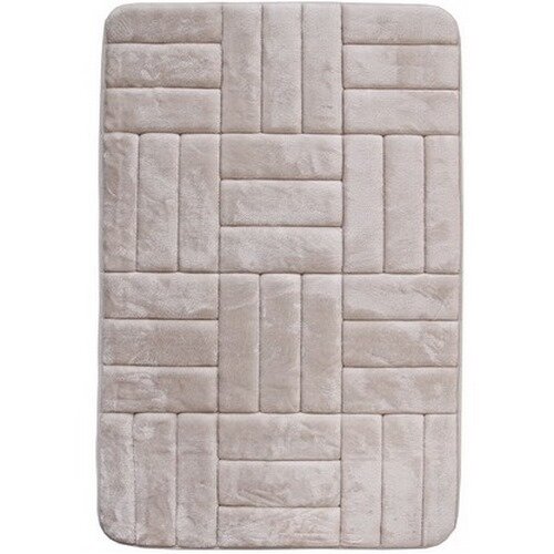 VOPI Kúpeľňová predložka s pamäťovou penou Štvorce krémová VOPI Kúpeľňová predložka s pamäťovou penou Štvorce krémová