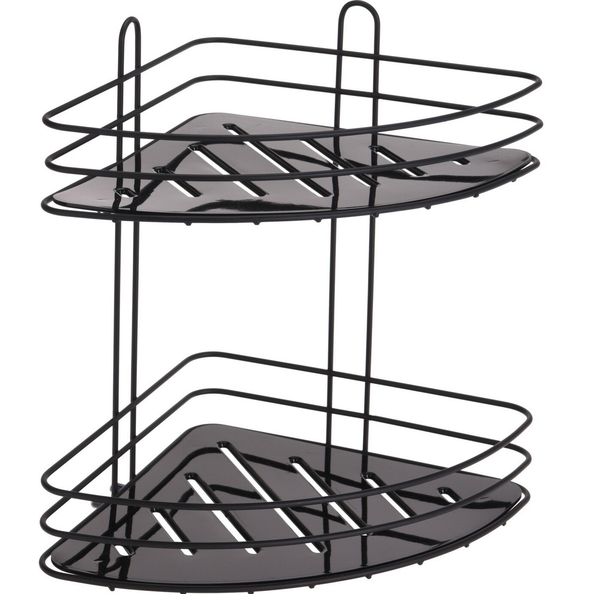 Kúpeľňová rohová polica 2 poschodia Kúpeľňová rohová polica 2 poschodia