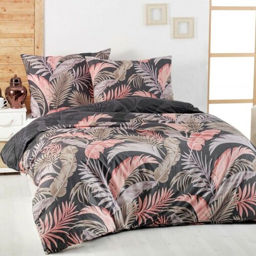 Kvalitex Bavlnené obliečky Delux Palma sivá Kvalitex Bavlnené obliečky Delux Palma sivá