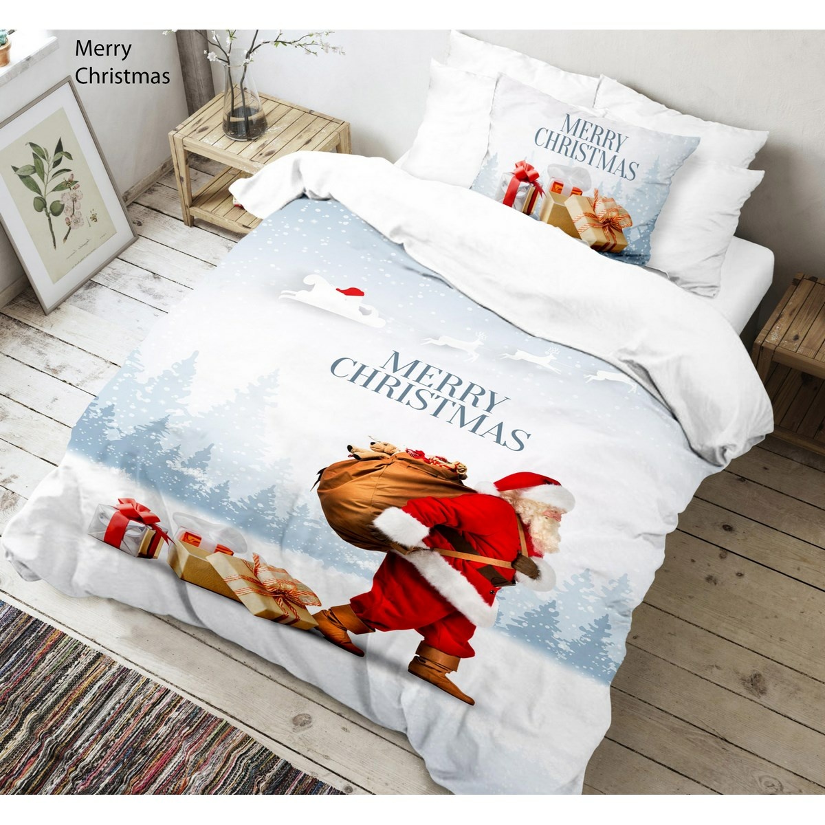 Kvalitex Bavlnené obliečky Merry Christmas 3D
