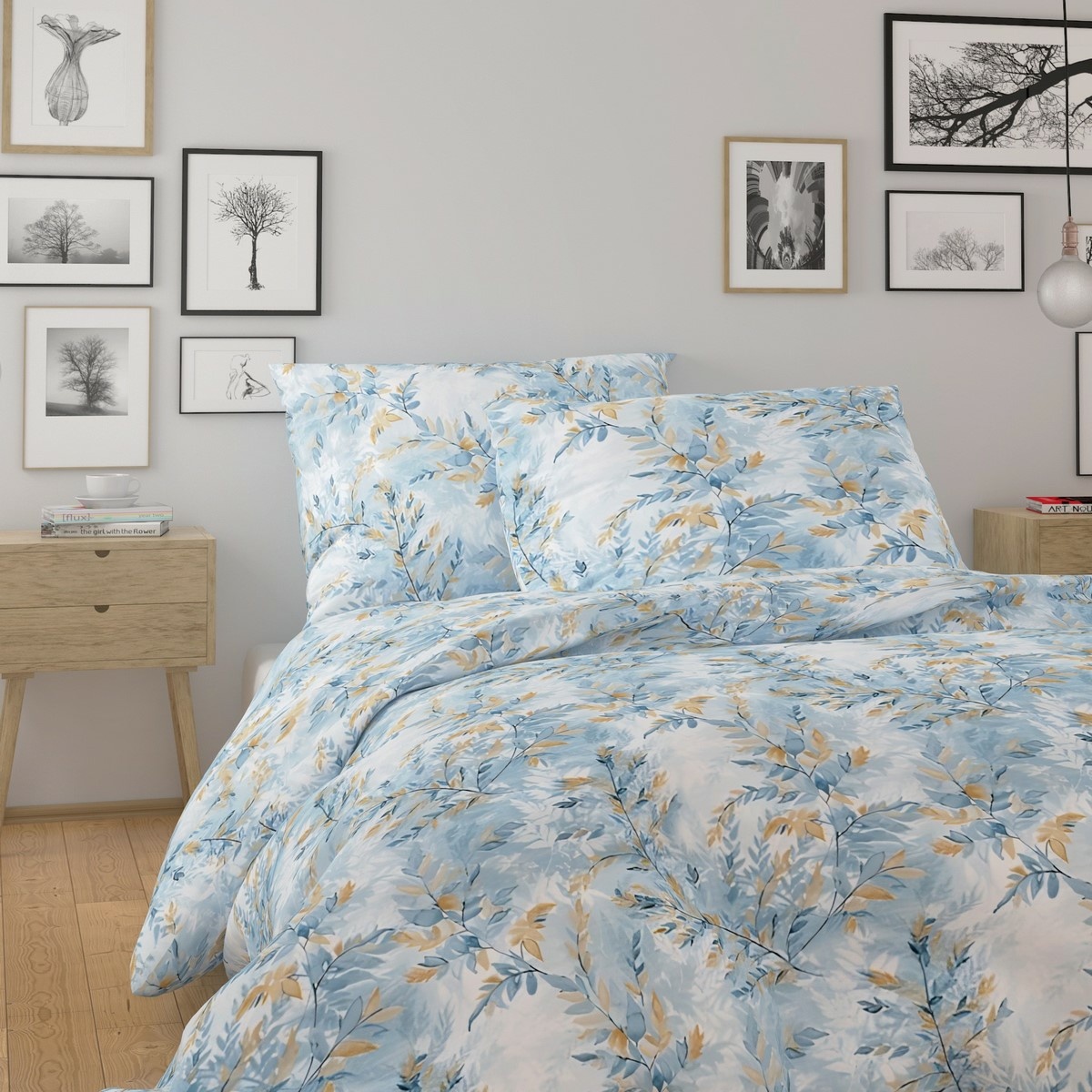 Kvalitex Bavlnené obliečky Nordic Yves modrá Kvalitex Bavlnené obliečky Nordic Yves modrá