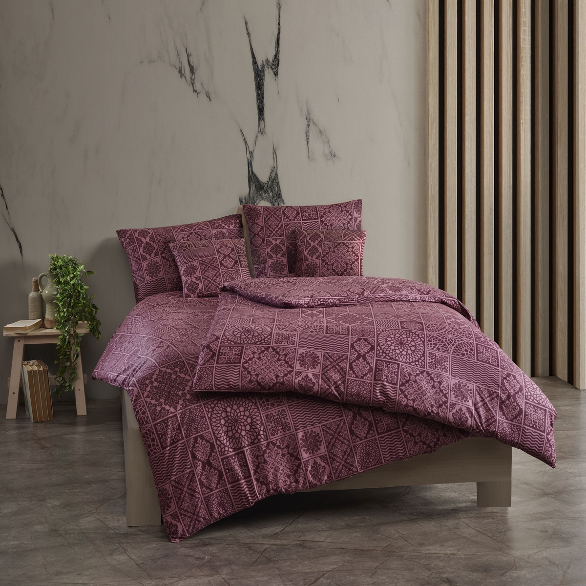 Kvalitex Bavlnené obliečky Tokyo vínová Kvalitex Bavlnené obliečky Tokyo vínová