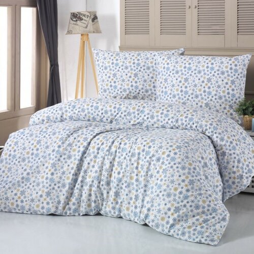 Kvalitex Bavlnené obliečky Vločka modrá Kvalitex Bavlnené obliečky Vločka modrá