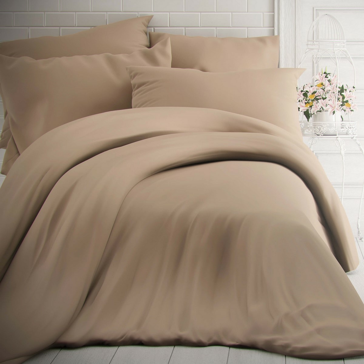 Kvalitex Bavlnené obliečky béžová