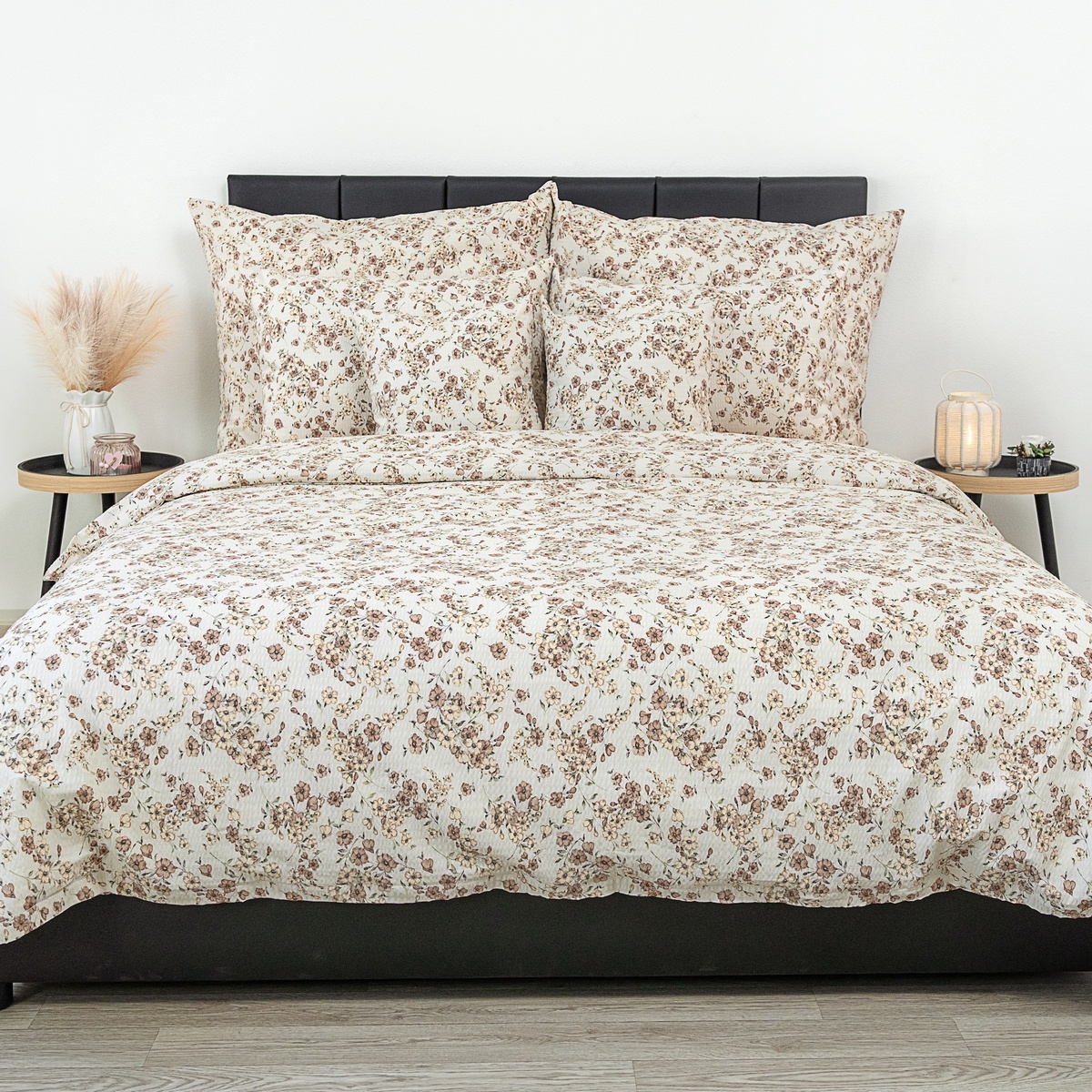 Kvalitex Krepové obliečky Kvietky béžová