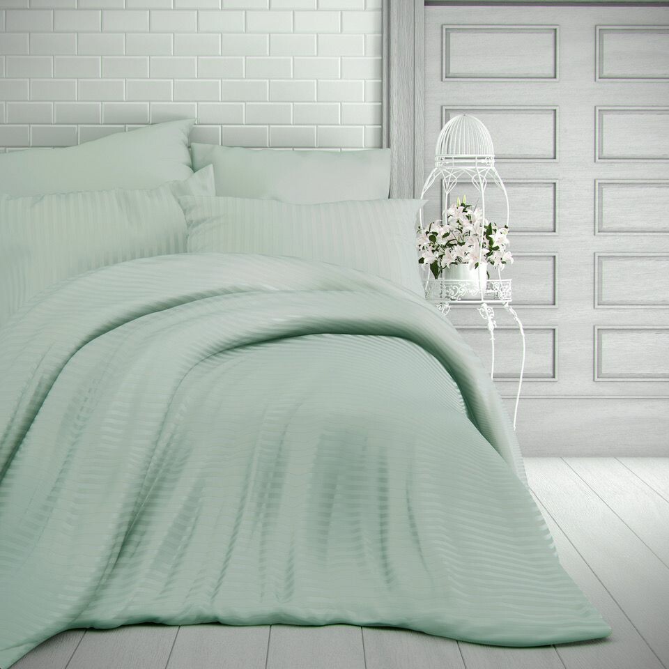 Kvalitex Saténové obliečky Stripe olivová