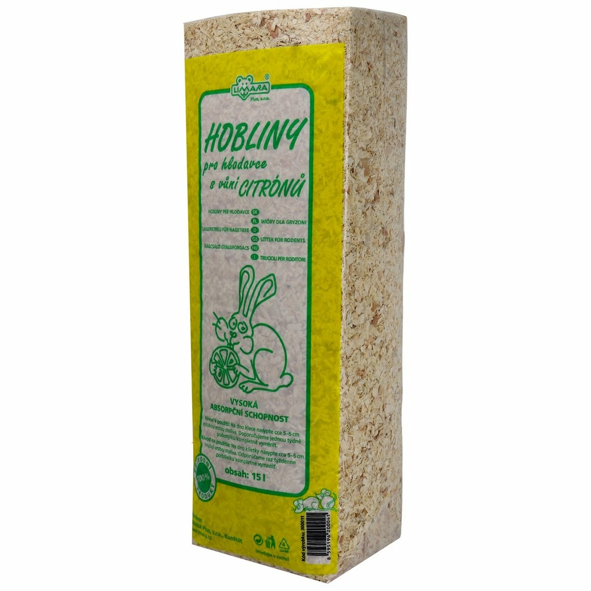 LIMARA Hobliny s citrónovou vôňou 15 l/600 g LIMARA Hobliny s citrónovou vôňou 15 l/600 g
