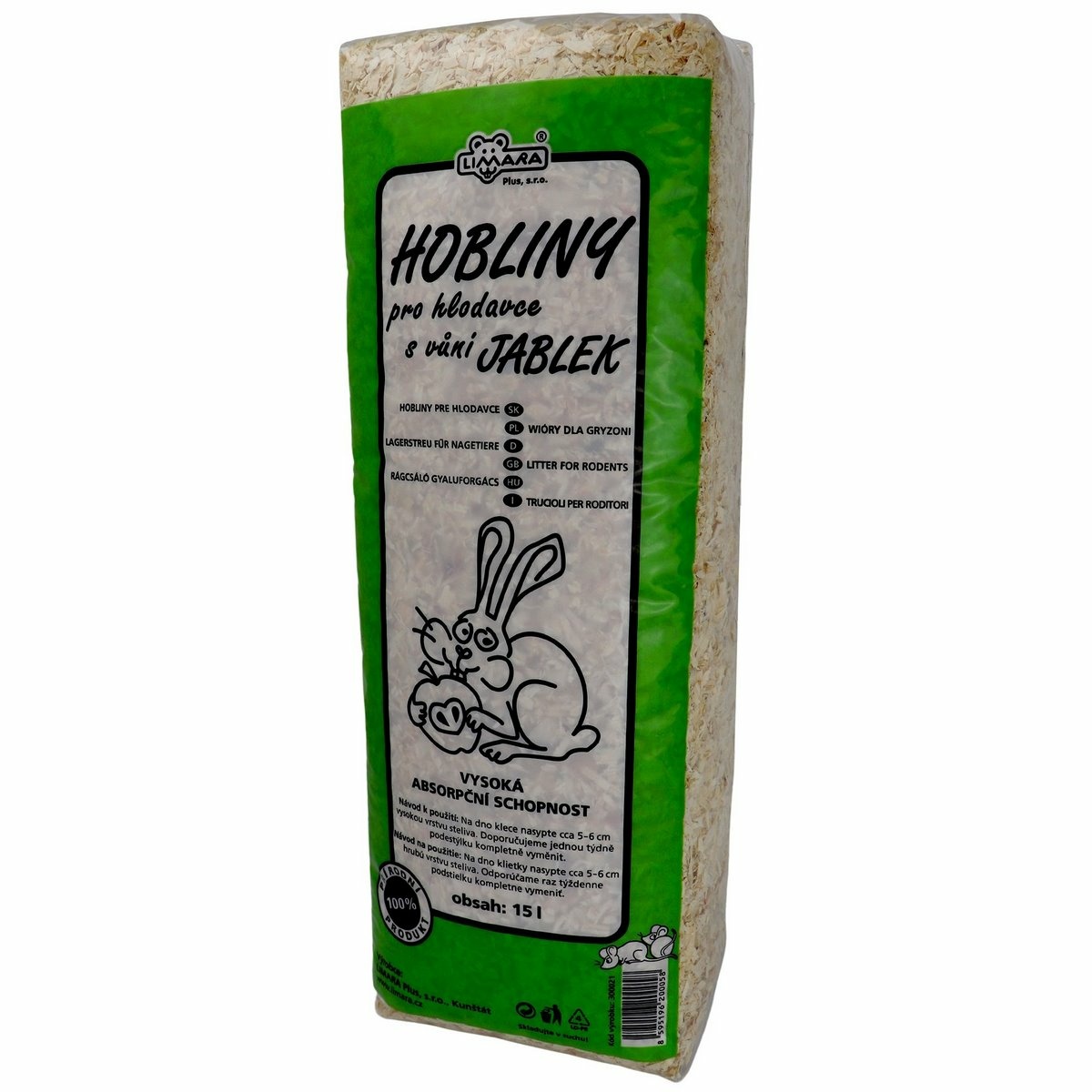 LIMARA Hobliny s jablkovou vôňou 15 l/600 g LIMARA Hobliny s jablkovou vôňou 15 l/600 g