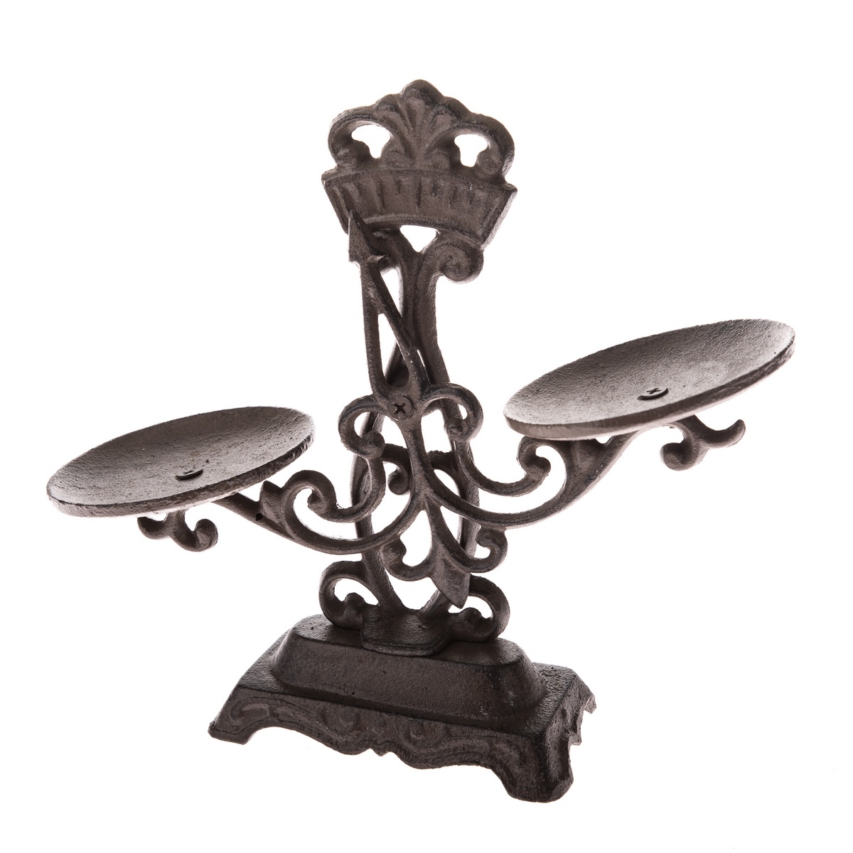 Liatinová dekoračná váha čierna