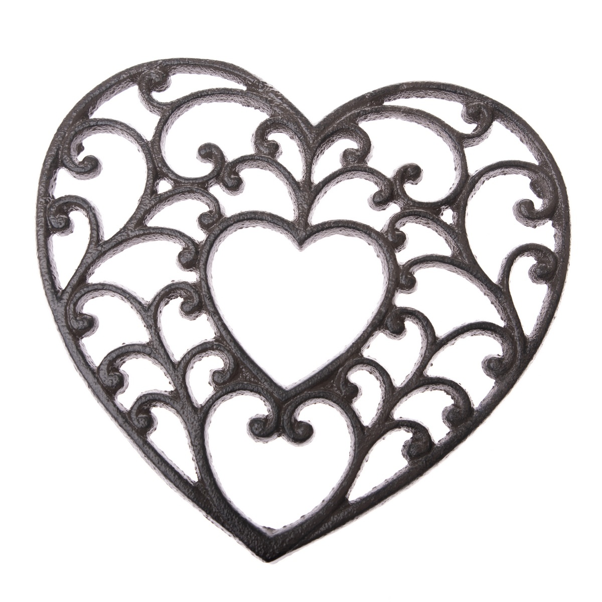 Liatinová podložka pod hrniec Srdce