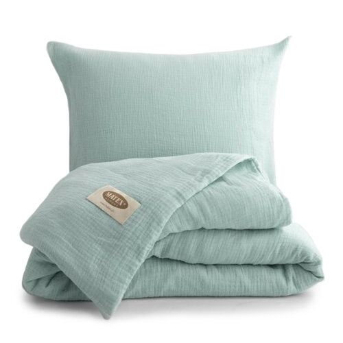 MATEX Mušelínové obliečky tyrkysová MATEX Mušelínové obliečky tyrkysová