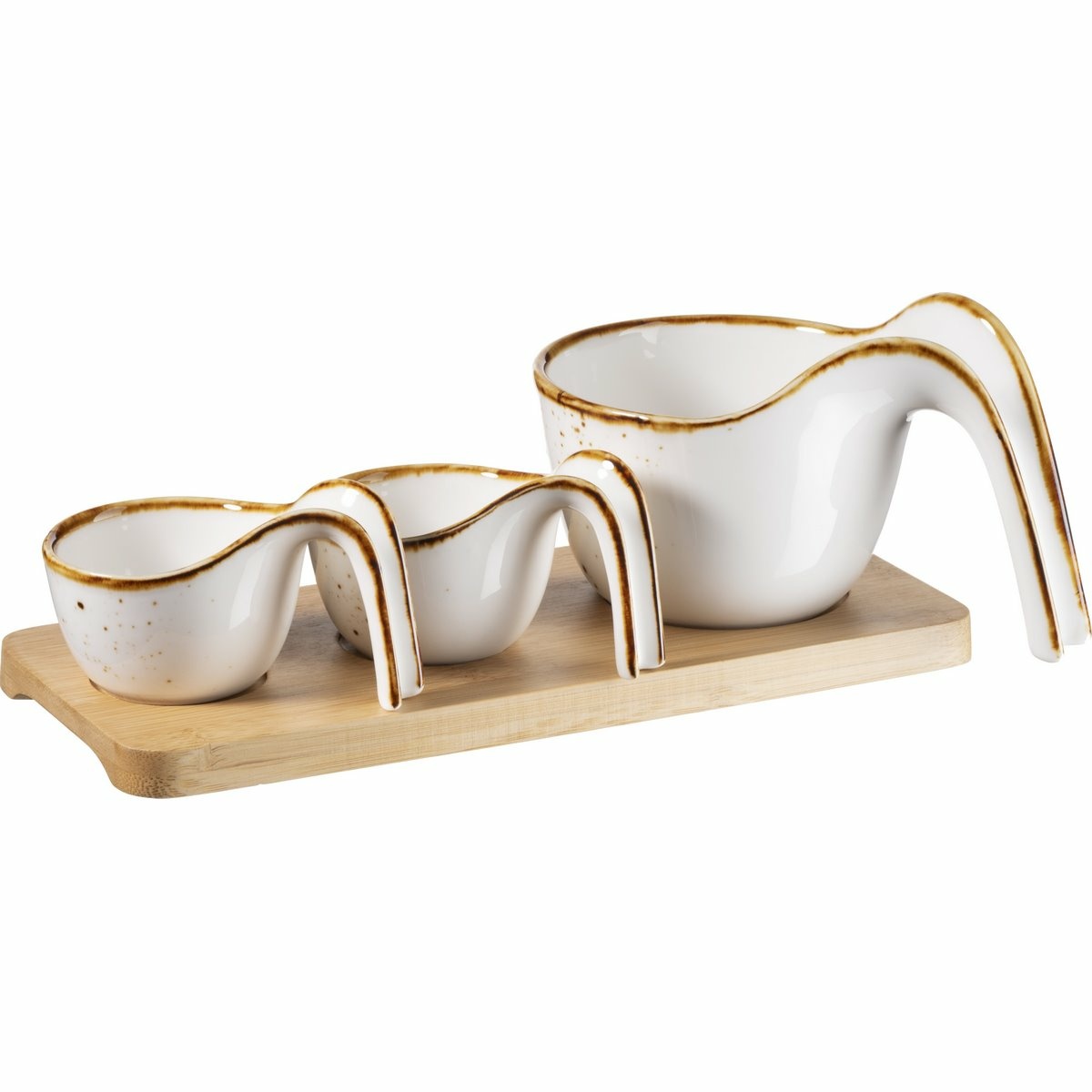 Mäser 4-dielna sada gurmánskych misiek s podnosomPintar II Mäser 4-dielna sada gurmánskych misiek s podnosomPintar II