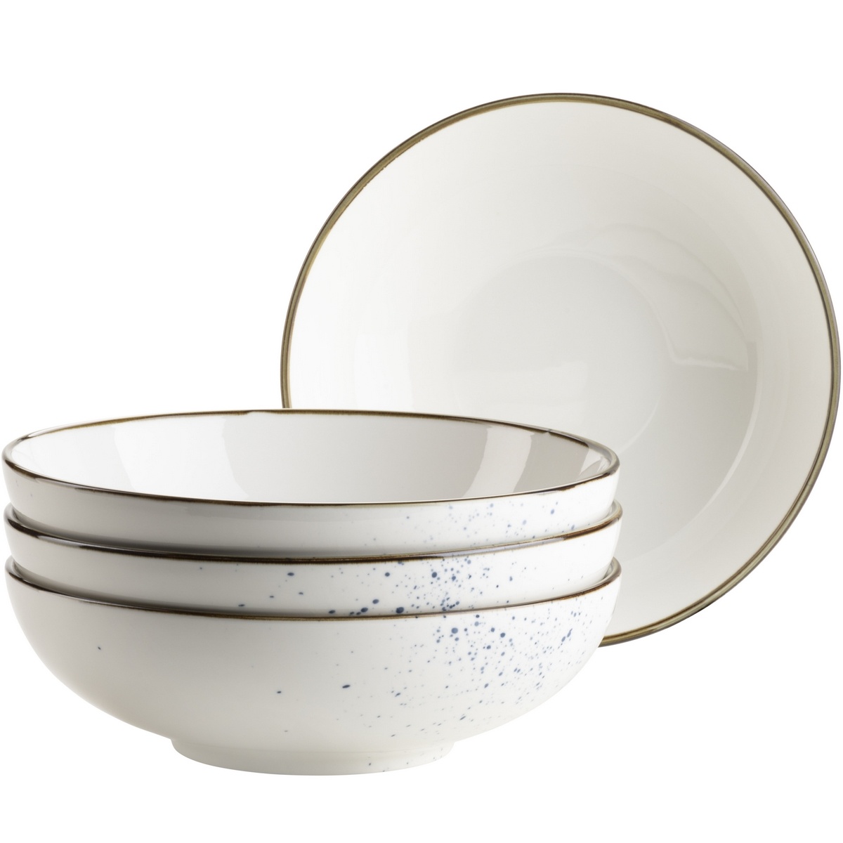 Mäser 4-dielna sada misiek Pintar White modrébodky 22 cm Mäser 4-dielna sada misiek Pintar White modrébodky 22 cm