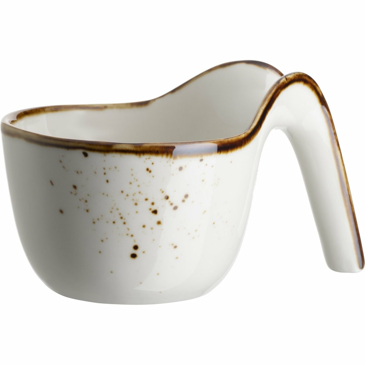 Mäser Gurmánska miska Pintar White hnedé bodky 9 x5 Mäser Gurmánska miska Pintar White hnedé bodky 9 x5