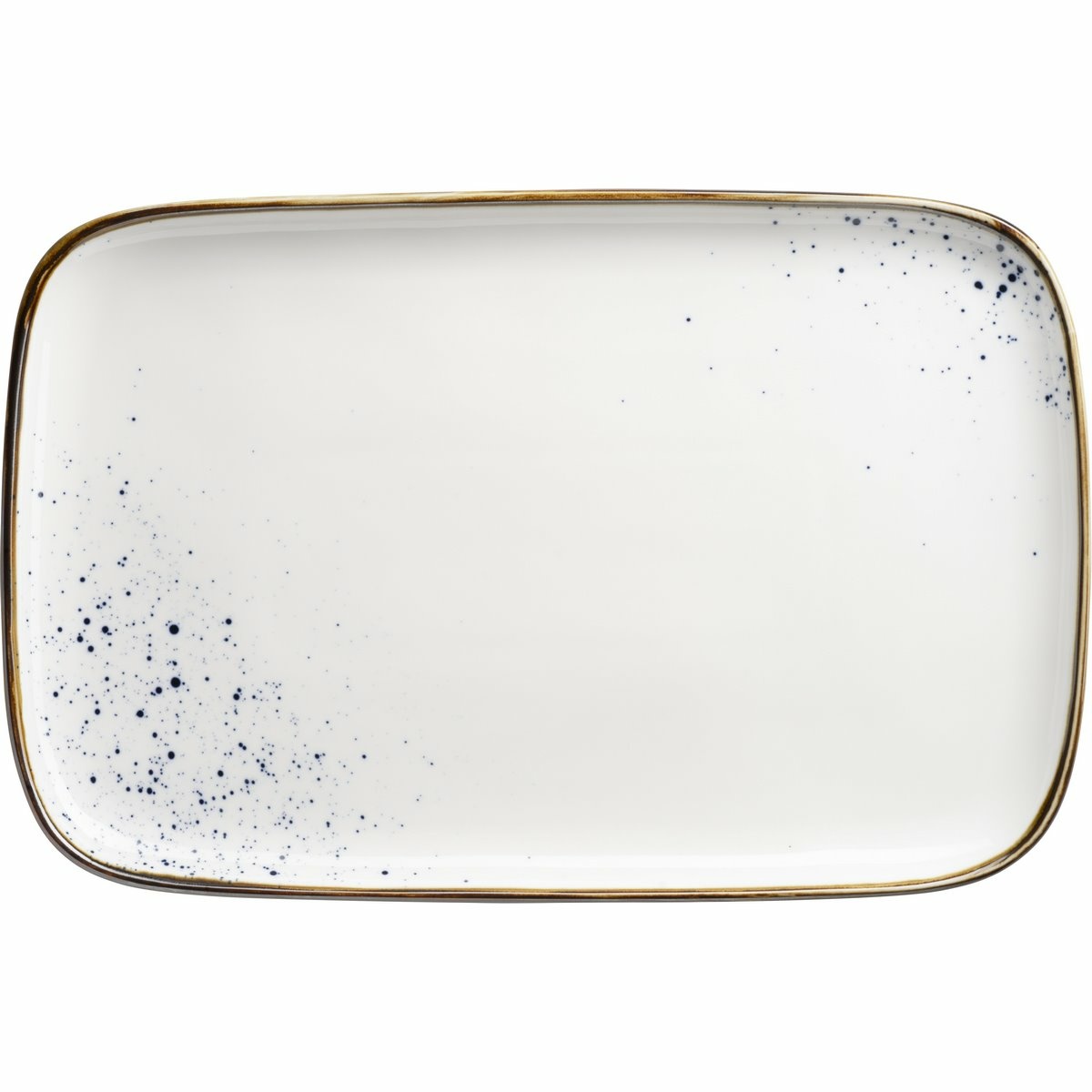 Mäser Obdélníkový tác Pintar White modré tečky 30x 20 x 2 cm Mäser Obdélníkový tác Pintar White modré tečky 30x 20 x 2 cm