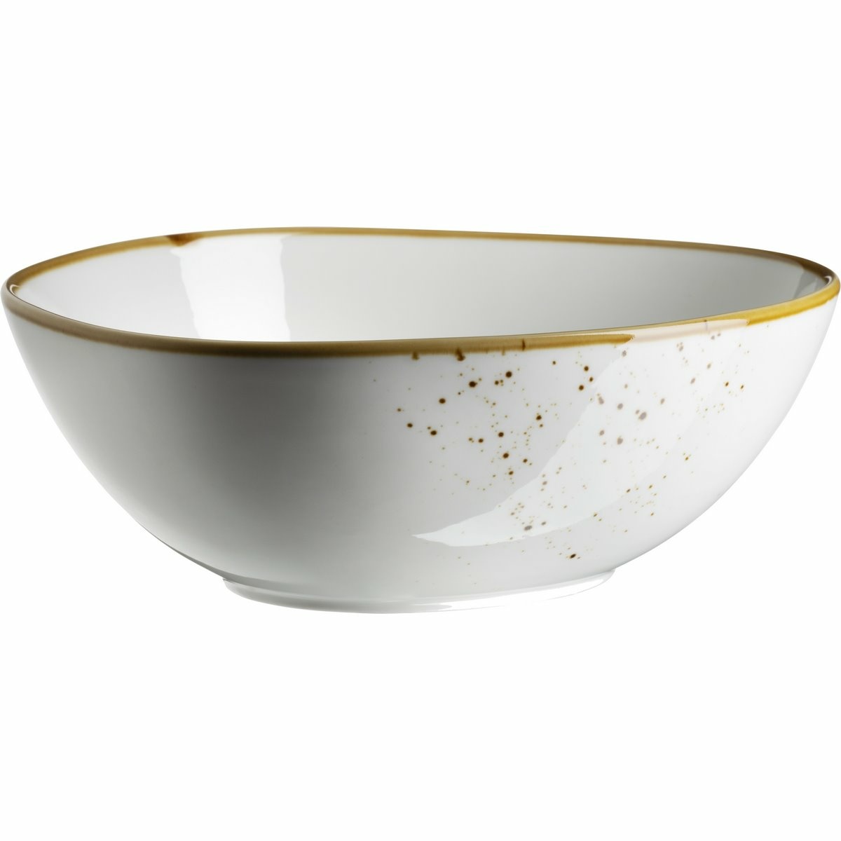 Mäser Oválná miska Pintar White hnedé bodky 22 x19 cm Mäser Oválná miska Pintar White hnedé bodky 22 x19 cm