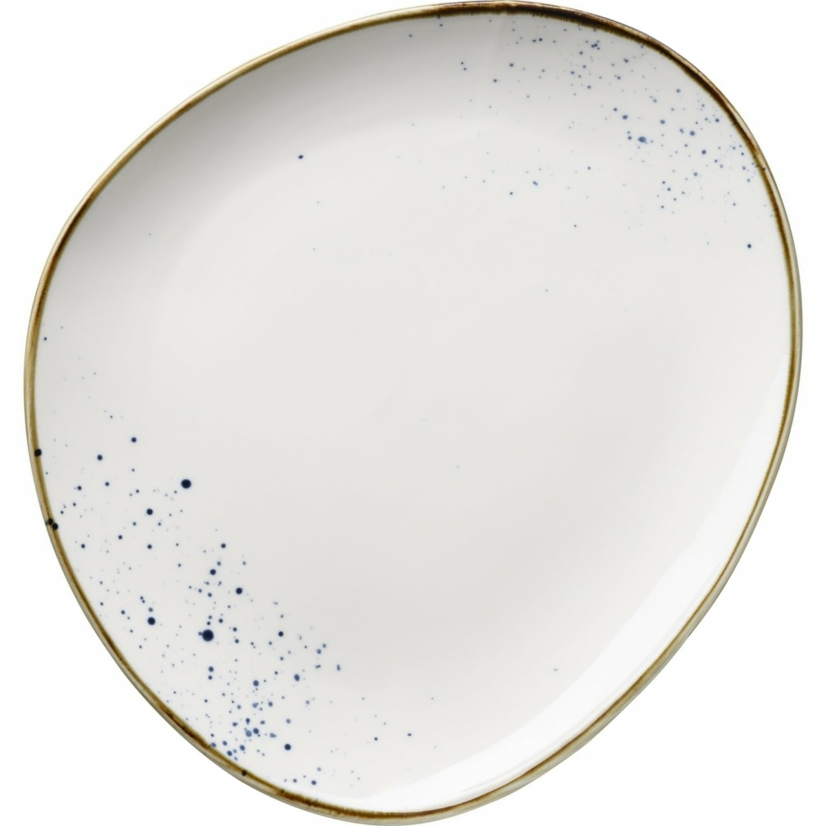 Mäser Oválný tanier Pintar White modré tečky 26 x23 cm Mäser Oválný tanier Pintar White modré tečky 26 x23 cm