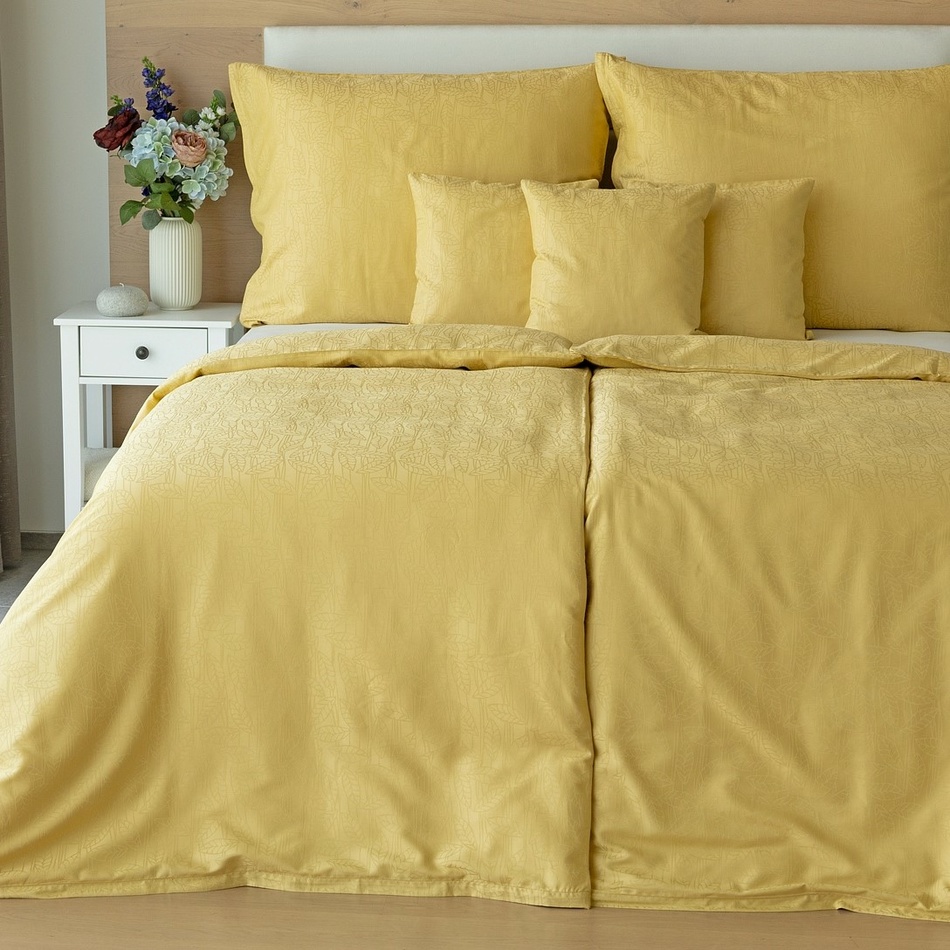 Matějovský Obliečky z bambusového damašku Sofie Camel Gold