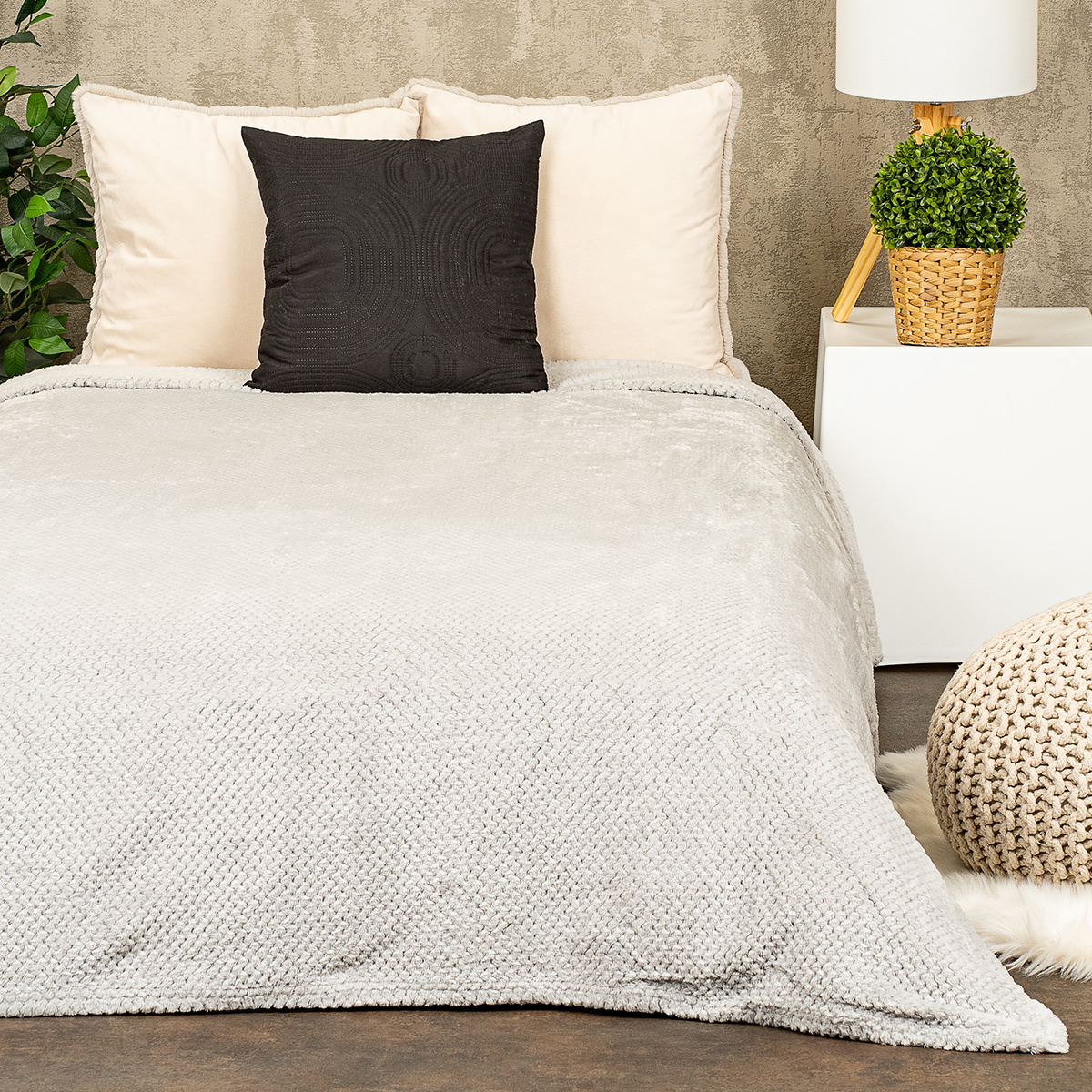 Matex Prehoz na posteľ Montana svetlosivá