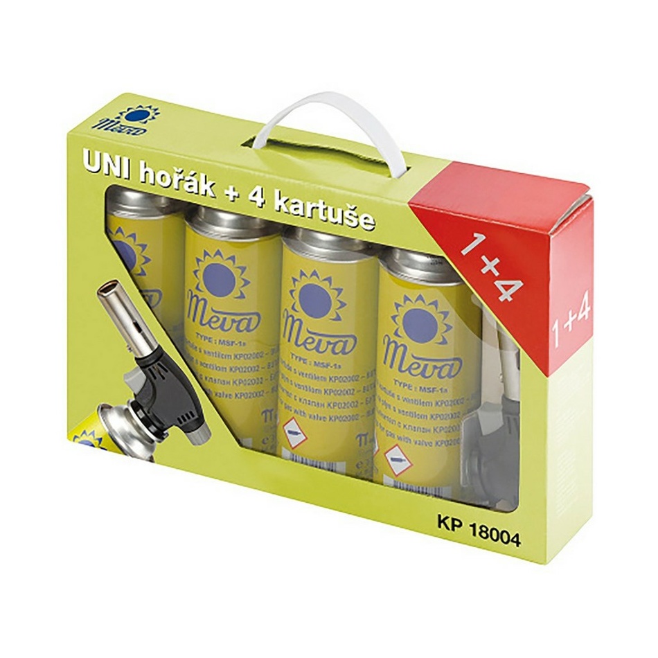 MEVA Univerzálny horák + 4 ks kartuše KP18004 MEVA Univerzálny horák + 4 ks kartuše KP18004