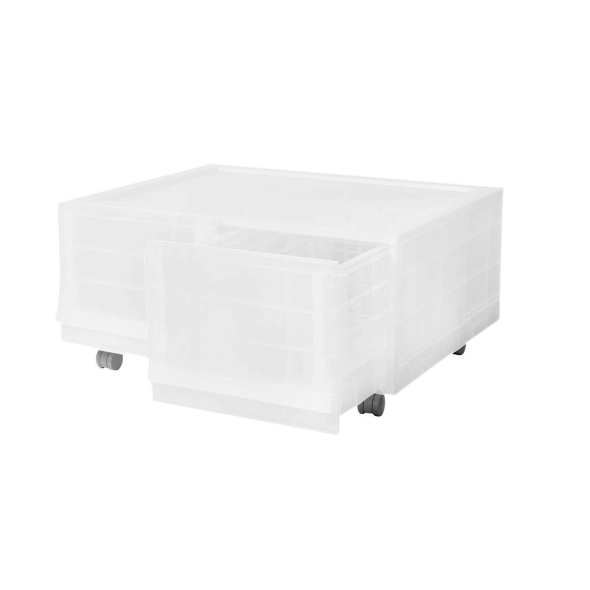 Modulárny úložný box Wave twin Mist s kolieskami 54 Modulárny úložný box Wave twin Mist s kolieskami 54