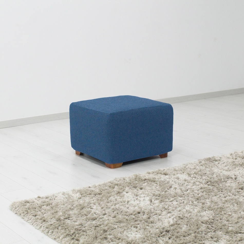 Forbyt Napínací poťah na taburet Denia modrá Forbyt Napínací poťah na taburet Denia modrá