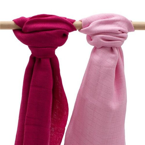 New Baby Bavlnené plienky svetlo a tmavoružová New Baby Bavlnené plienky svetlo a tmavoružová