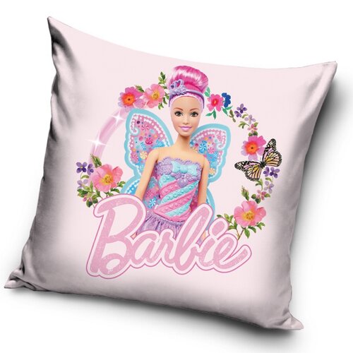 Carbotex Obliečka na vankúšik Barbie Motýlia Princezná