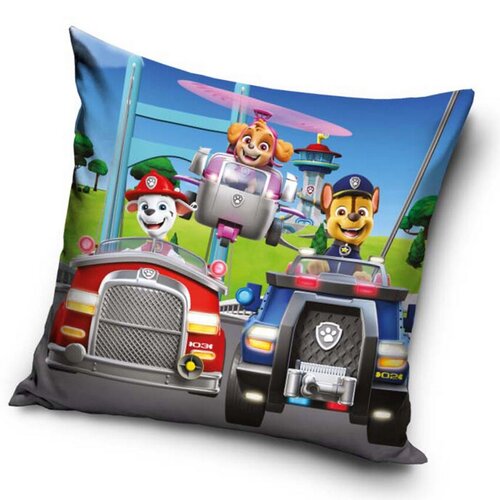 Carbotex Obliečka na vankúšik Labková Patrola Pripravení na Záchranu