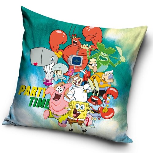 Carbotex Obliečka na vankúšik Sponge Bob Party Time