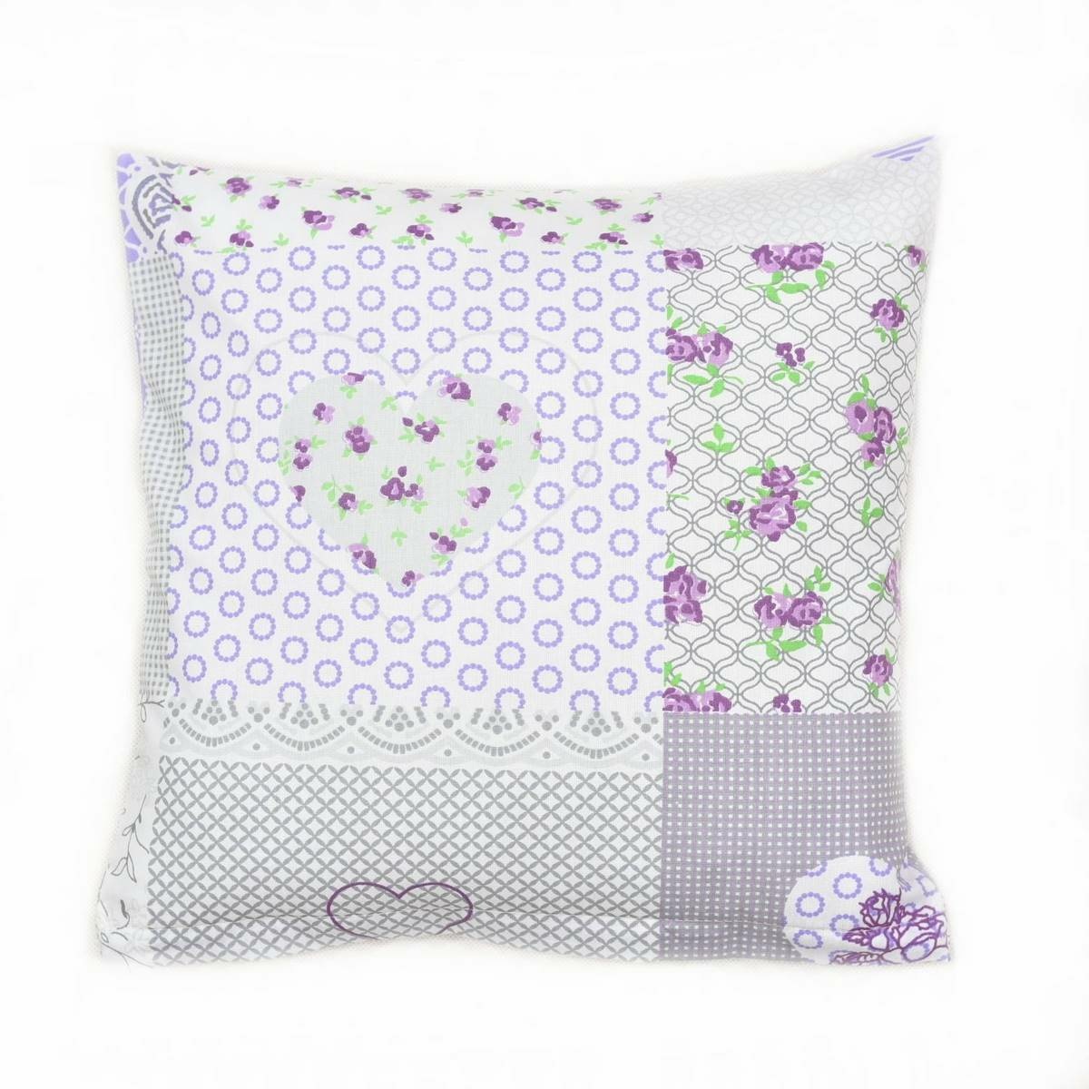 Bellatex Obliečka na vankúšik Srdce fialová