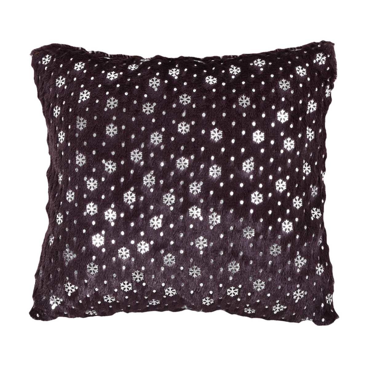 Forbyt Obliečka na vankúšik Vločky hnedá