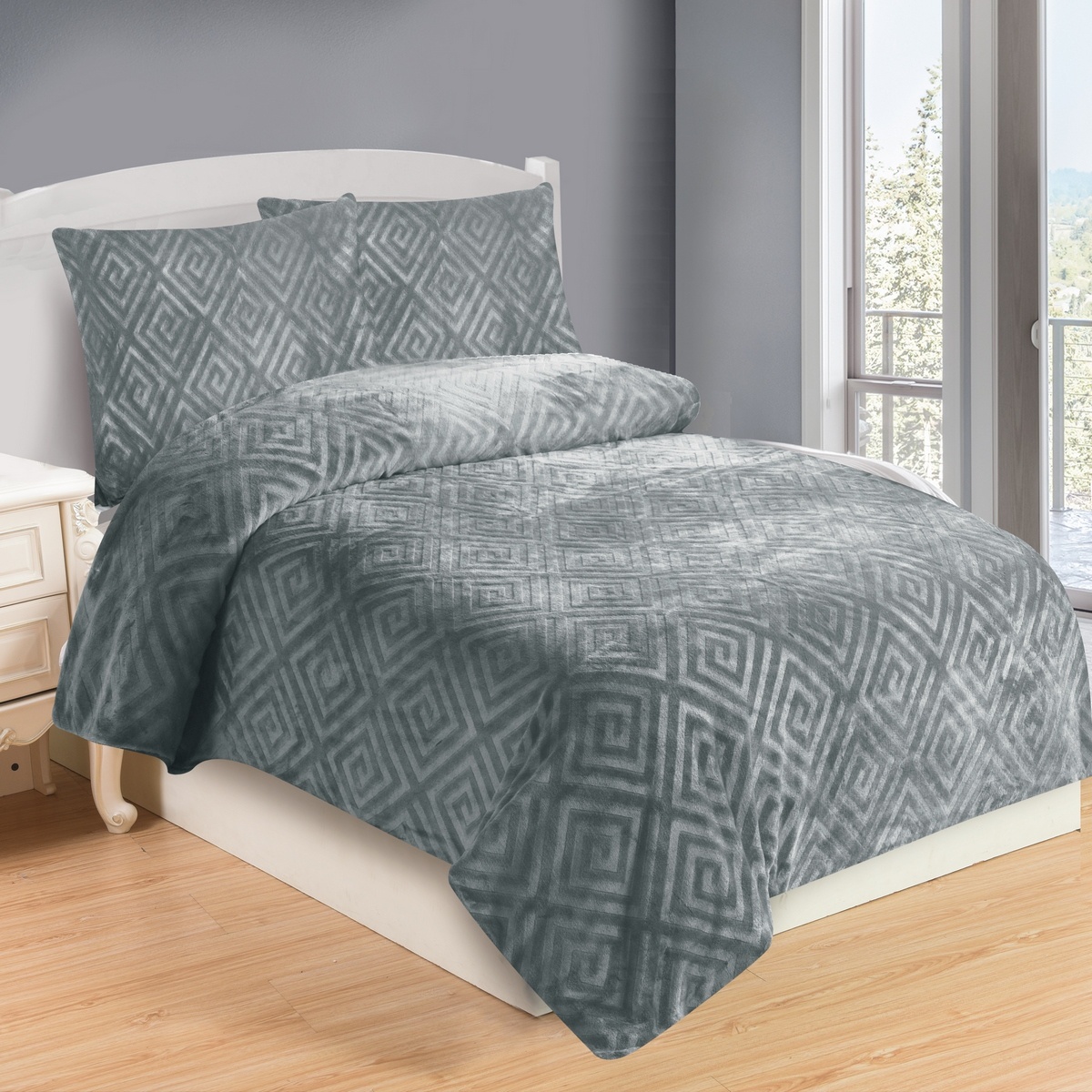 Jahu Obliečky mikroplyš Aztek sv. sivá