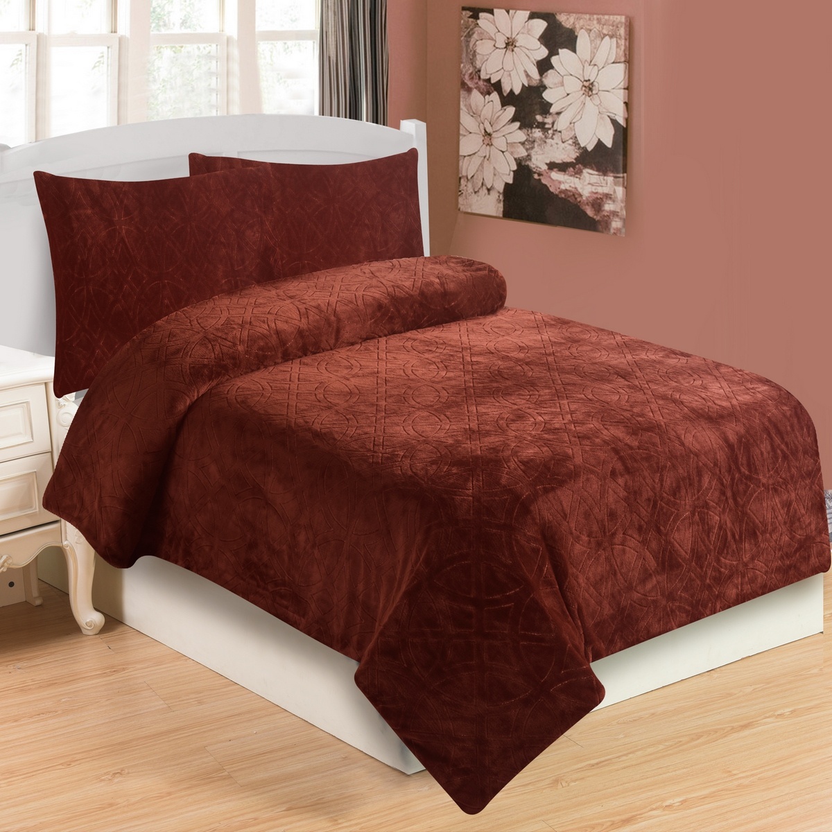 Jahu Obliečky mikroplyš Symbol bordó Jahu Obliečky mikroplyš Symbol bordó